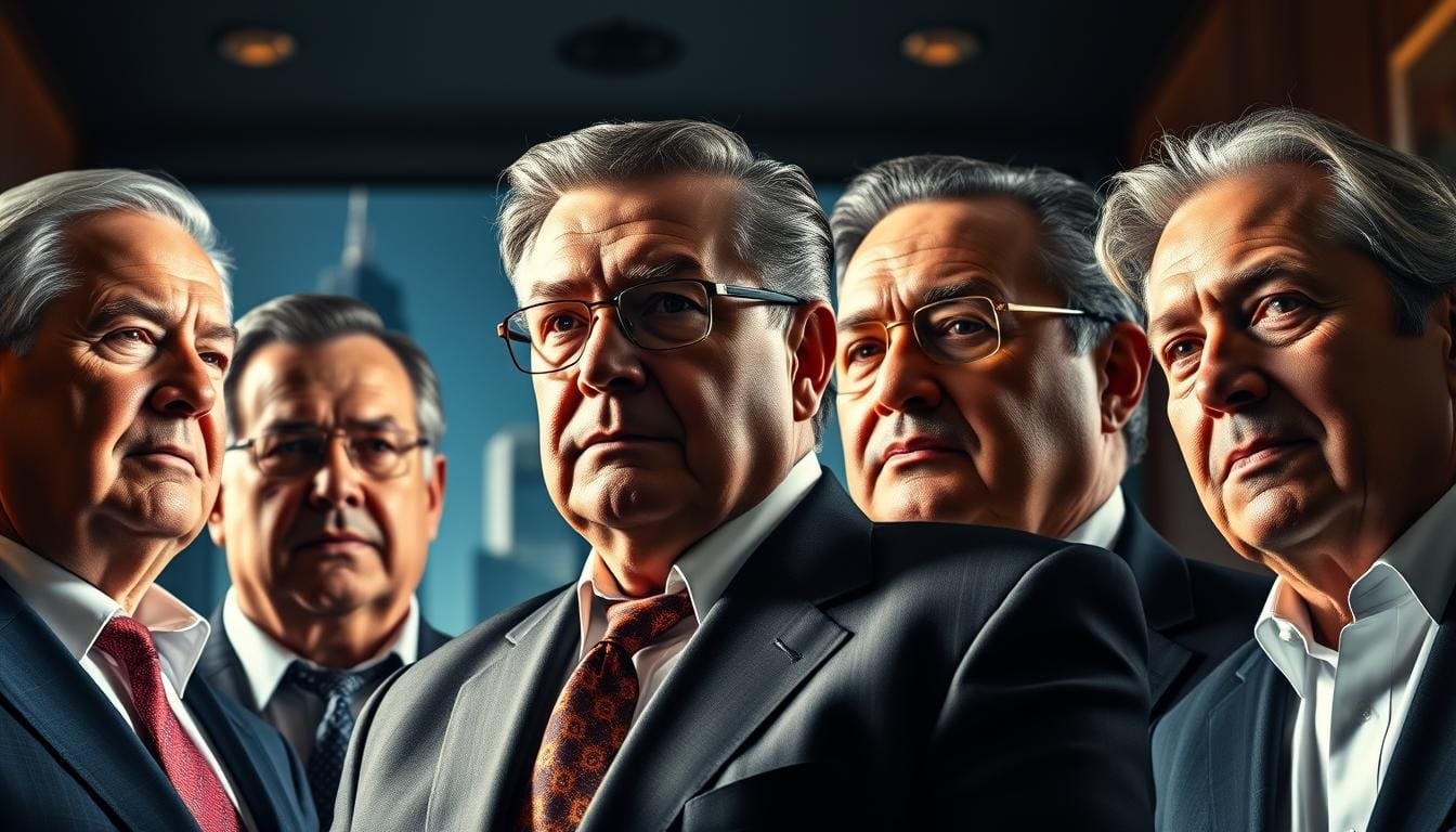 Os 5 homens mais ricos do mundo.